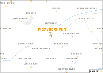 map of Uyazy-Bashevo