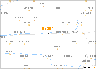 map of Uygur