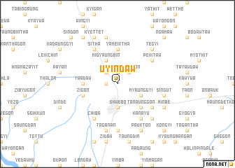 map of U-yindaw