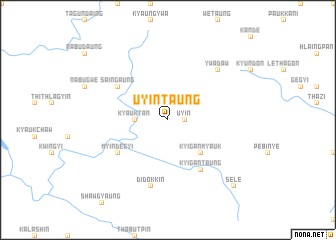 map of U-yin Taung