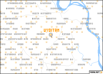 map of Uyo Itam