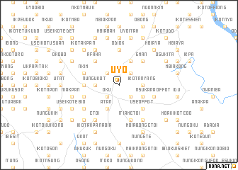 map of Uyo