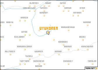 map of Üyükören