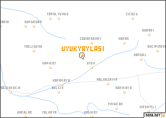 map of Üyükyaylası