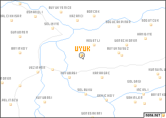 map of Üyük