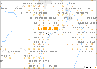 map of Uyumbicho