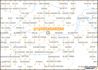 map of ‘Uyūn ash Sha‘rah