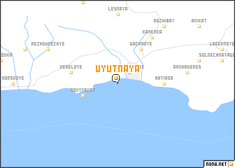map of Uyutnaya