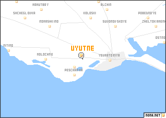 map of Uyutne