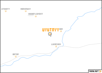 map of Uyutnyy