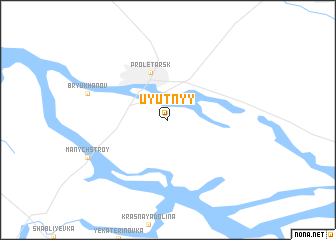 map of Uyutnyy