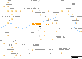 map of Ūzān-e ‘Olyā