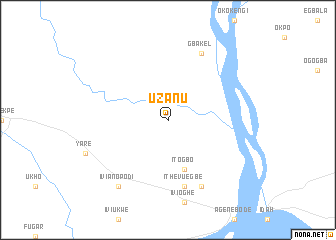 map of Uzanu