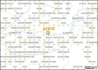 map of ‘Uzayr