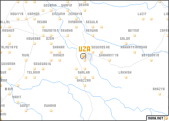 map of ‘Uza