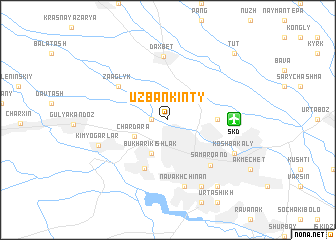 map of Uzbankinty