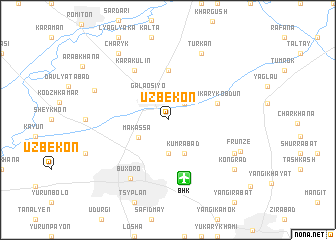 map of Uzbekon