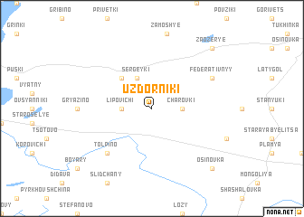 map of Uzdorniki