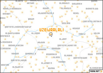 map of Uzeija al Ali