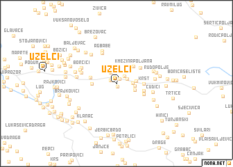 map of Uzelci