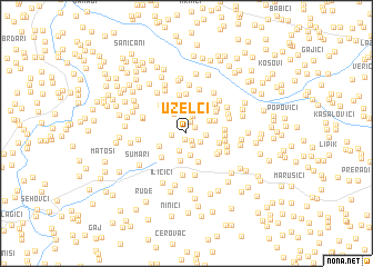 map of Uzelci