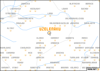 map of U Zelenáku