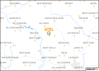 map of Uzel