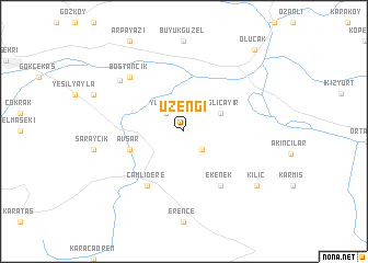 map of Üzengi