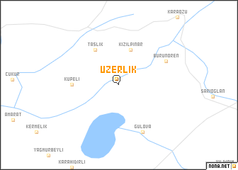 map of Üzerlik