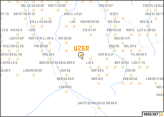 map of Uzer