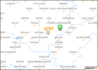 map of Uzer