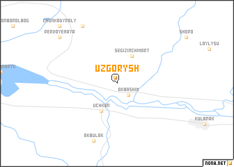 map of Uzgorysh