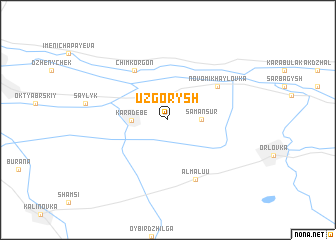 map of Uzgorysh