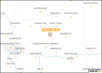 map of Uzhachin