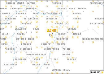 map of Uzhai