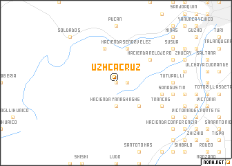 map of Uzhca Cruz