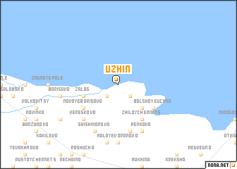 map of Uzhin