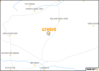 map of Uzhovo