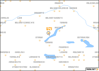 map of Uzi