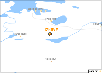 map of Uzkoye