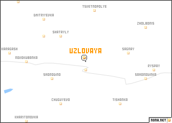 map of Uzlovaya