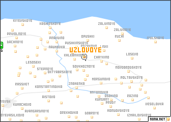 map of Uzlovoye