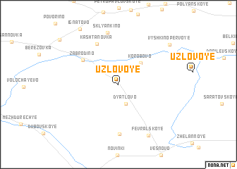 map of Uzlovoye