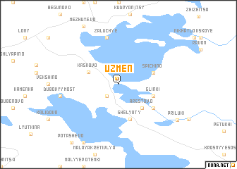 map of Uzmen\