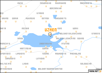 map of Uzmen\