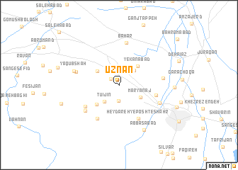 map of Ūznān