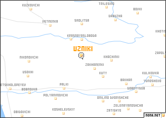 map of Uzniki