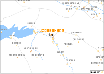 map of Ūzon-e Ākhār