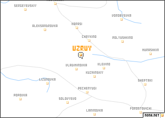 map of Uzruy