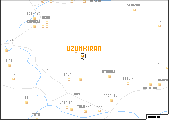 map of Üzümkıran